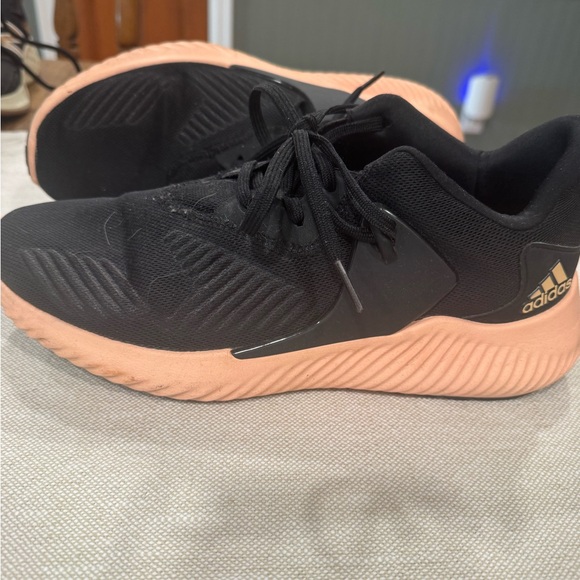 adidas Shoes - Adidas Black and Coral Athletic Shoes